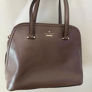 Kate Spade Taupe Leather Satchel